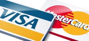 cartões bancários visa e mastercard