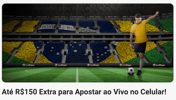 bonus apostar leovegas 150 bola estadio jogador brasil
