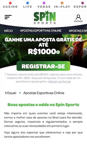apk spin sports mobile android e iOS