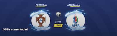 qualificação copa do mundo odds melhoradas bettilt cotações Portugal Azerbaijão apostas