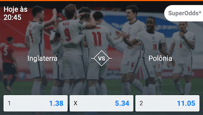 Inglaterra Polonia qualificacao copa do mundo apostas online betano super odds