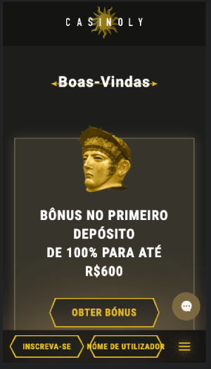 Bonus Casinoly de primeiro deposito de 100% até 600 reais