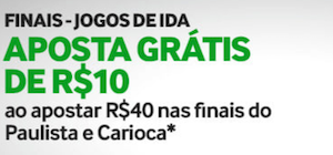 promoção aposta gratis São Paulo palmeiras 30/03