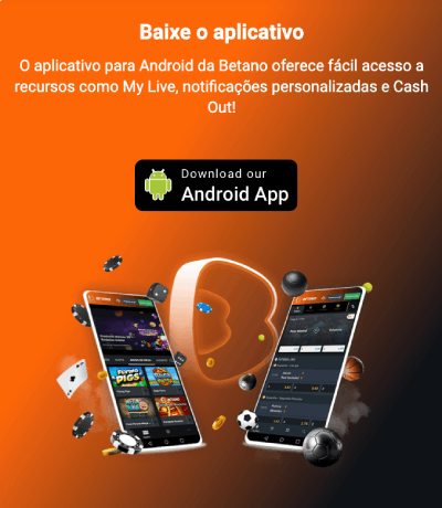 Baixe o aplicativo da Betano em seu celular Android para fazer suas apostas.