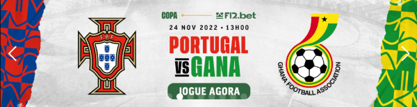 Apostas para jogo entre Portugal e Gana