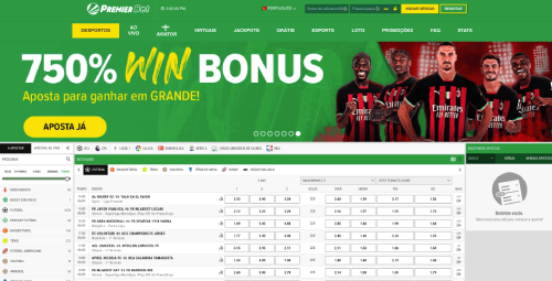 Premier Bet bonus homepage
