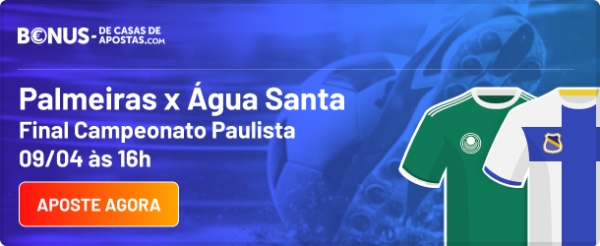 Aposte agora na Final do Campeonato Paulista 2023 - Apostas Palmeiras x Agua Santa