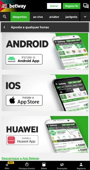 App Betway MZ Apk para Android iOS e Huawei