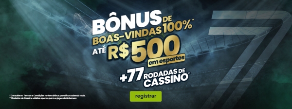 bonus bet7 de 500 reais + 77 spins