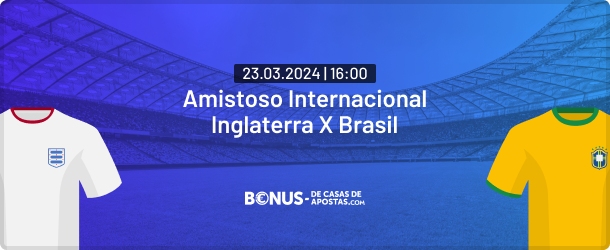 palpites Inglaterra vs Brasil - 23-03-2024 - amistoso internacional