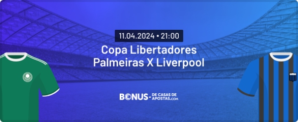 Prognostico Palmeiras x Liverpool FC - 10.04 - Dicas